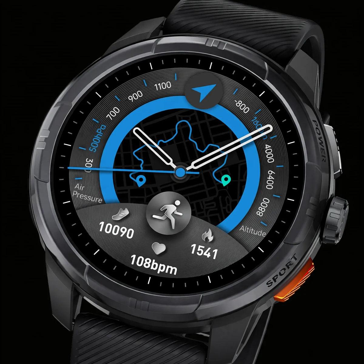 Rugged Round Outdoor GPS Smartwatch