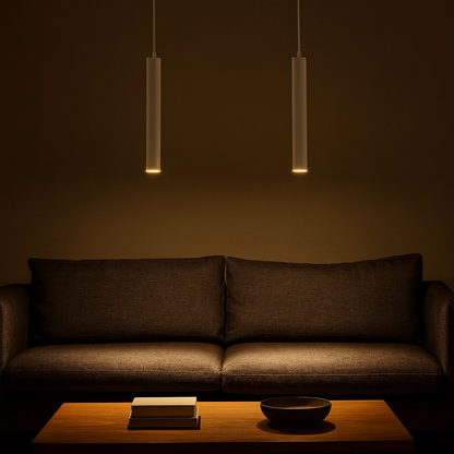 Scandinavian Aluminium LED Pendant Light Cylinder Tube | Xevrion