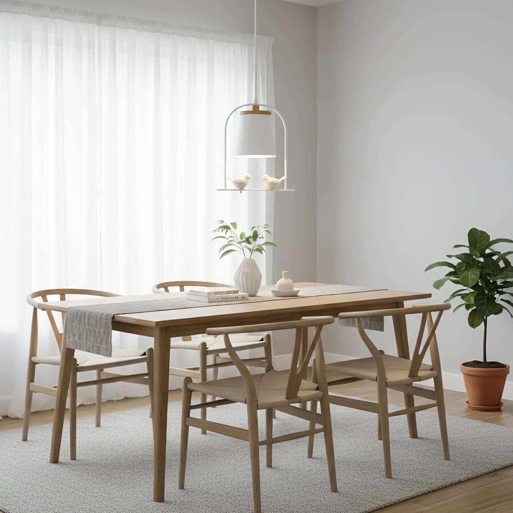 Scandinavian Bird Detail Pendant Light for Modern Interior | Varella