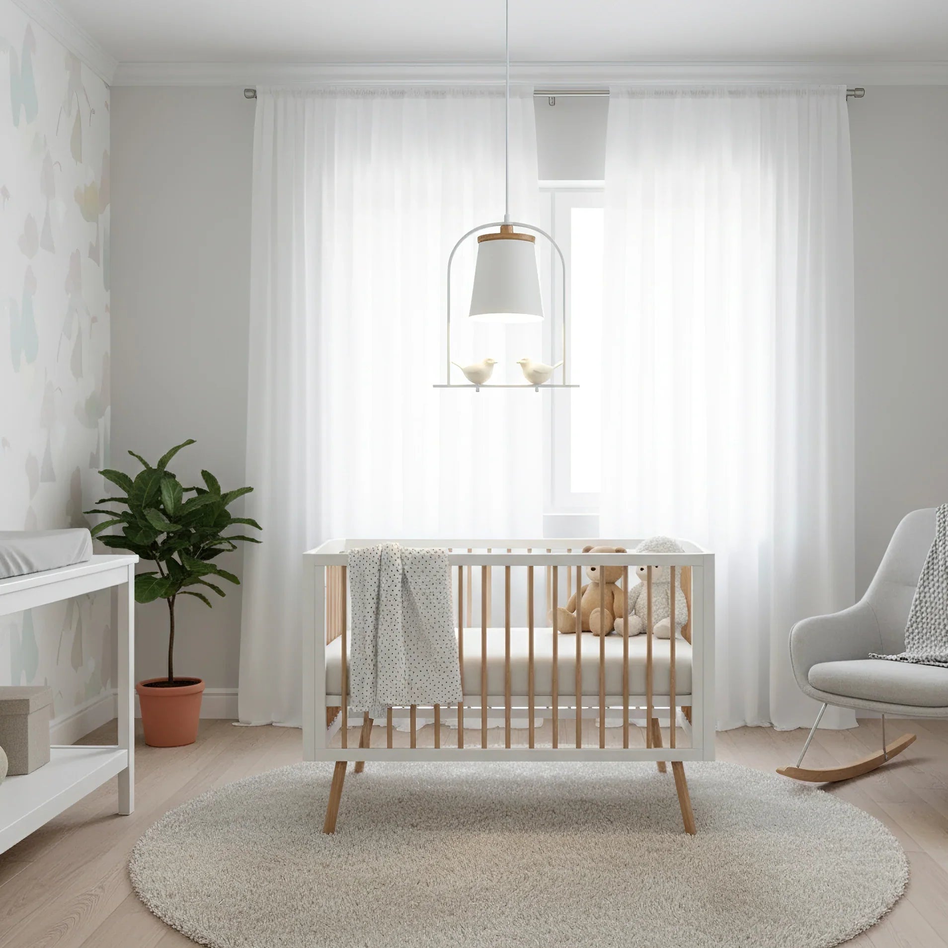 Scandinavian Bird Detail Pendant Light for Modern Interior | Varella