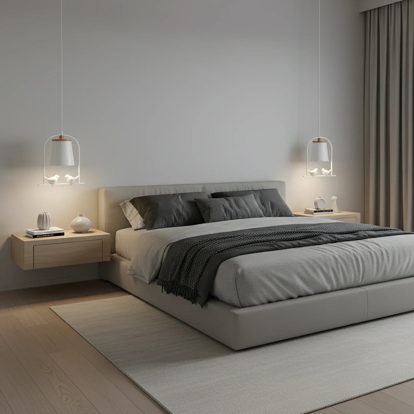 Scandinavian Bird Detail Pendant Light for Modern Interior | Varella