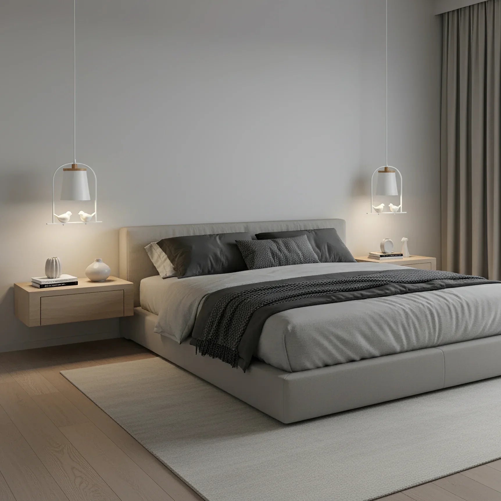Scandinavian Bird Detail Pendant Light for Modern Interior | Varella