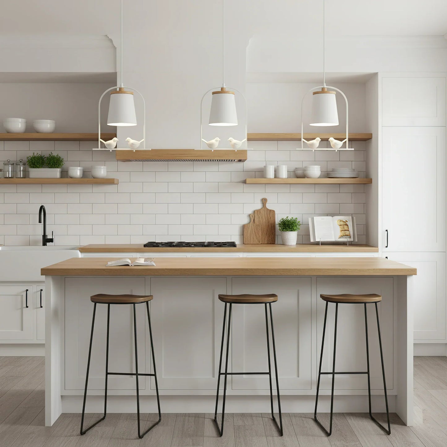 Scandinavian Bird Detail Pendant Light for Modern Interior | Varella