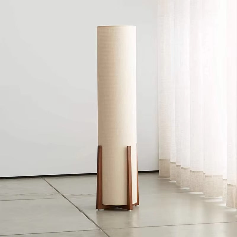 Scandinavian Fabric Shade Floor Lamp With LED Light | Norvica