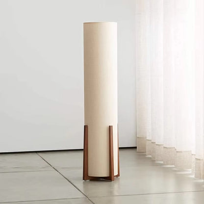 Scandinavian Fabric Shade Floor Lamp With LED Light | Norvica