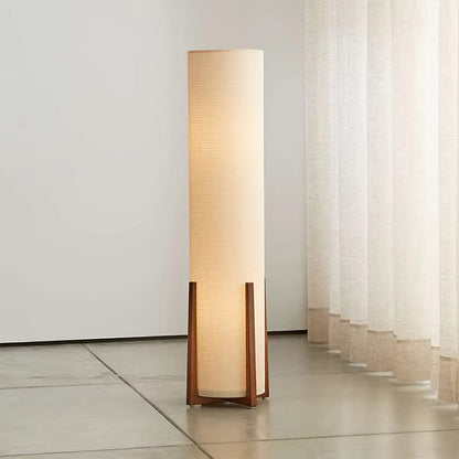 Scandinavian Floor Lamp With Fabric Shade Indoor Lighting | Olvrix