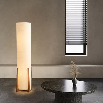 Scandinavian Floor Lamp With Fabric Shade Indoor Lighting | Olvrix
