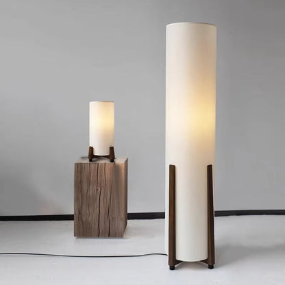 Scandinavian Floor Lamp With Fabric Shade Indoor Lighting | Olvrix