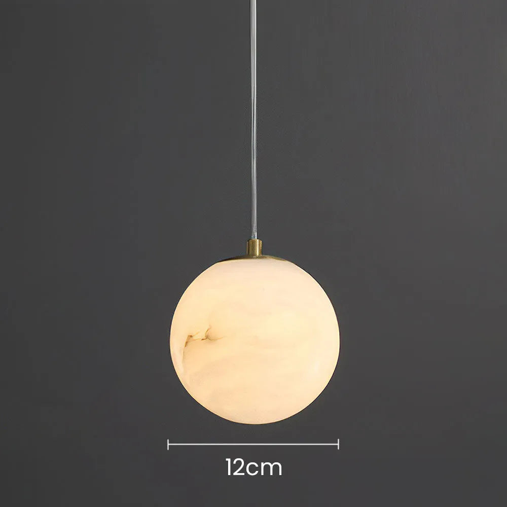 Scandinavian Marble Shade Pendant Light for Living Spaces | Norvique