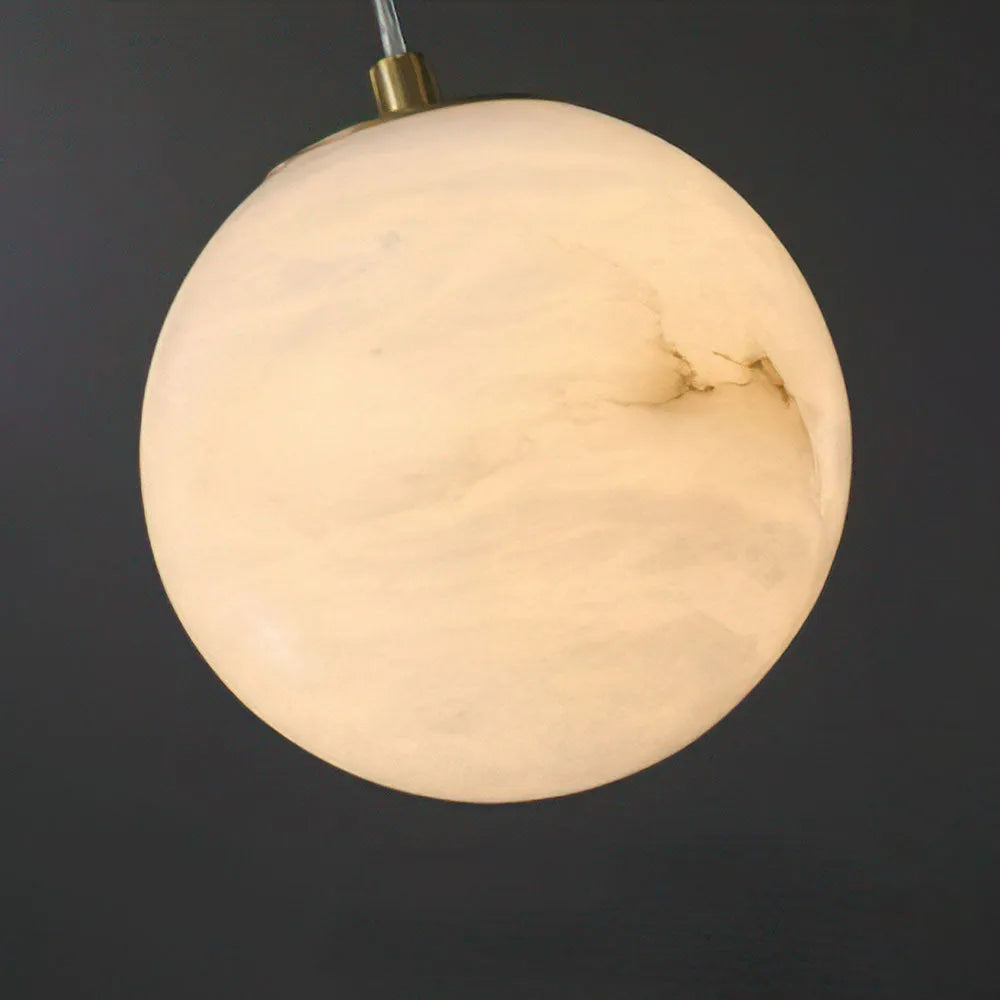 Scandinavian Marble Shade Pendant Light for Living Spaces | Norvique