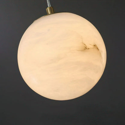 Scandinavian Marble Shade Pendant Light for Living Spaces | Norvique