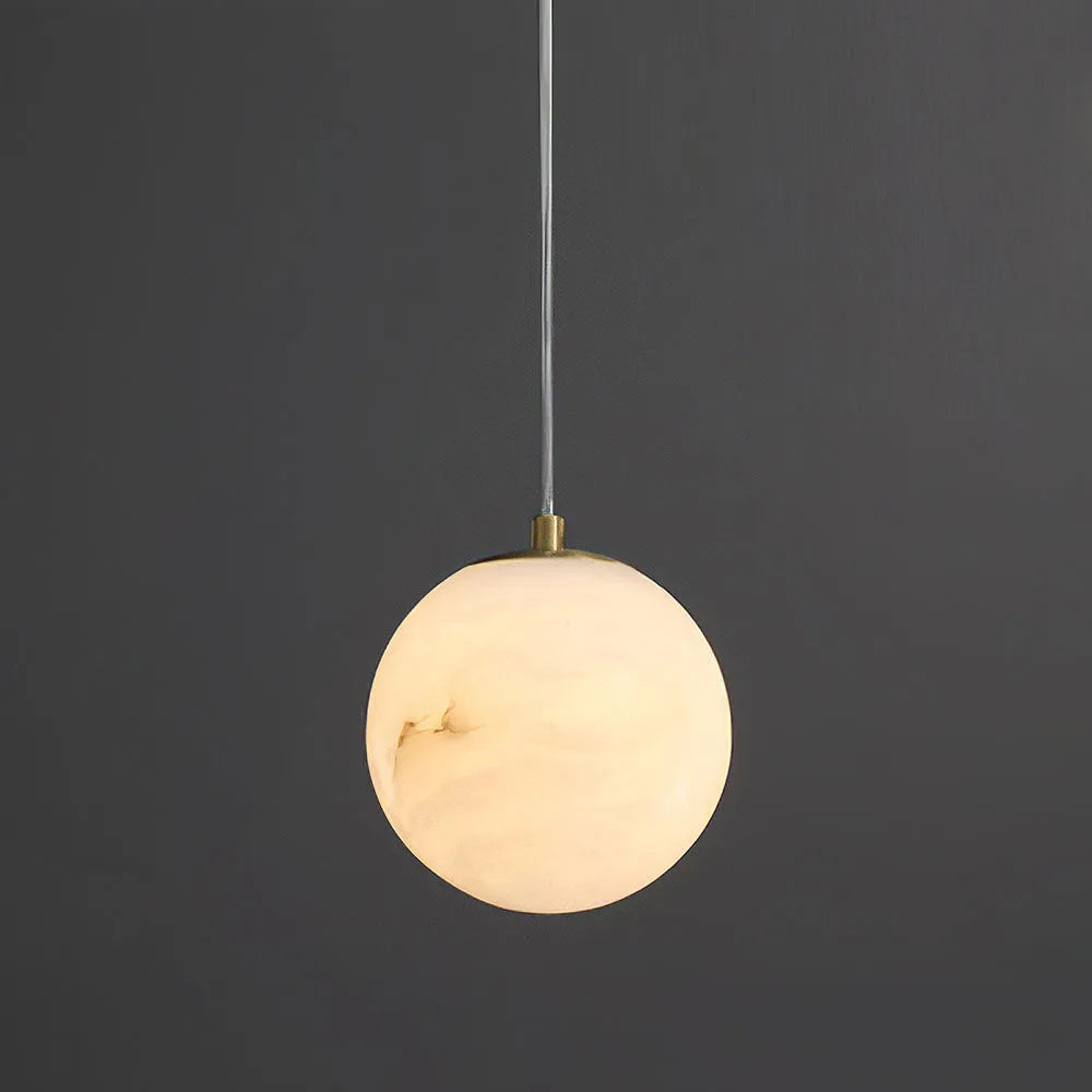 Scandinavian Marble Shade Pendant Light for Living Spaces | Norvique