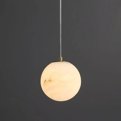 Scandinavian Marble Shade Pendant Light for Living Spaces | Norvique