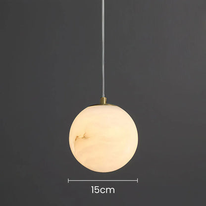Scandinavian Marble Shade Pendant Light for Living Spaces | Norvique