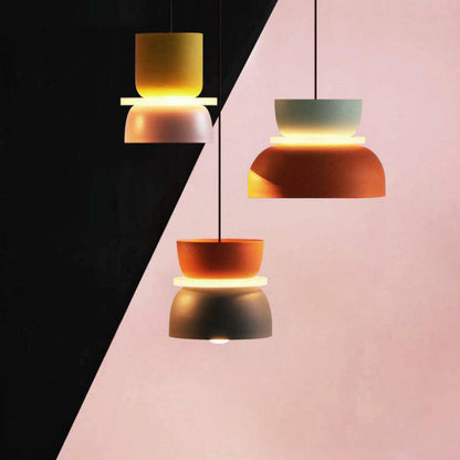 Scandinavian Metal Macaron Pendant Light E27 Fixture | Xorvyx