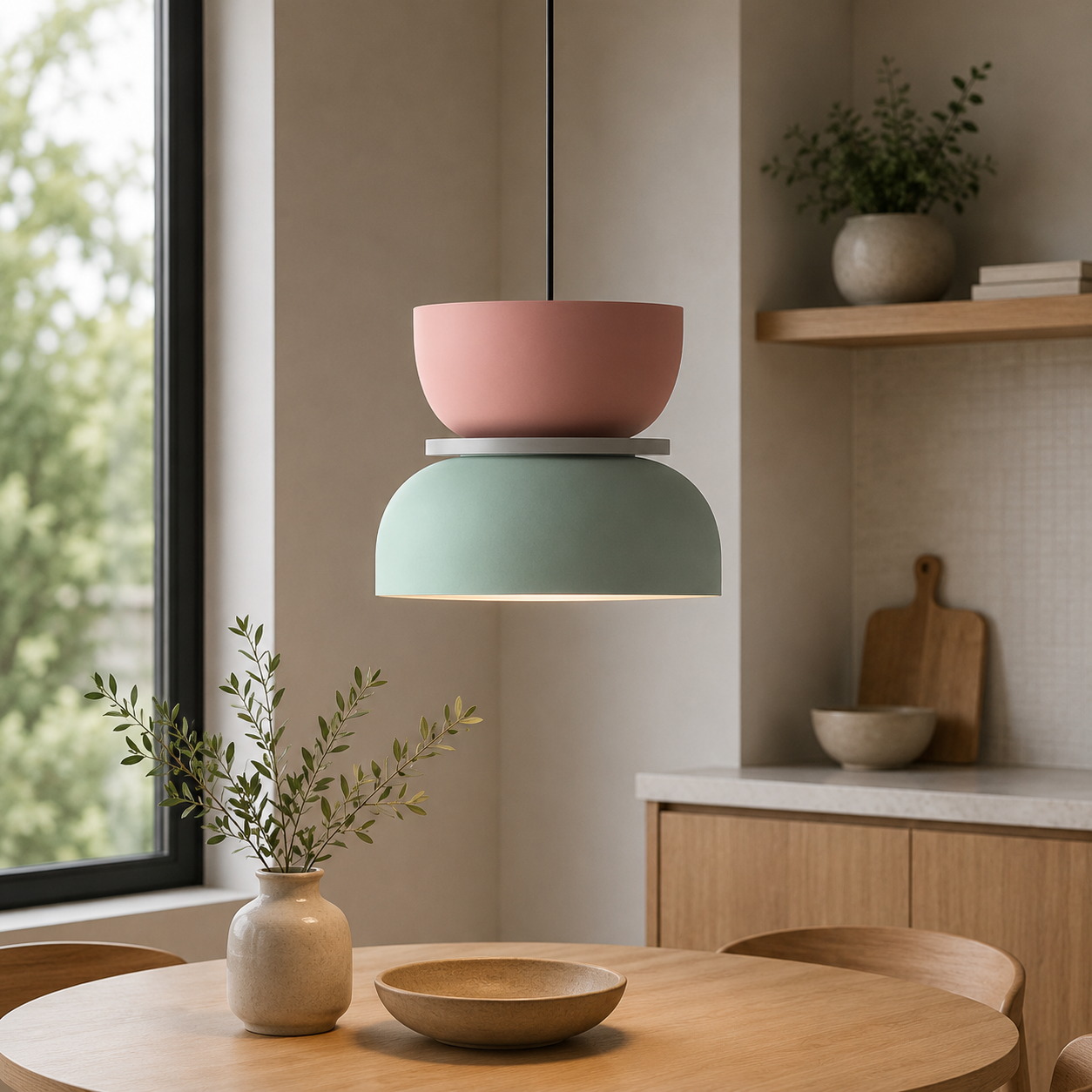 Scandinavian Metal Macaron Pendant Light E27 Fixture | Xorvyx
