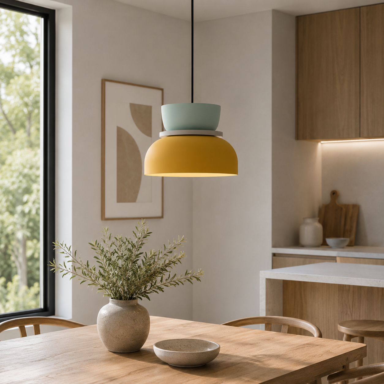 Scandinavian Metal Macaron Pendant Light E27 Fixture | Xorvyx