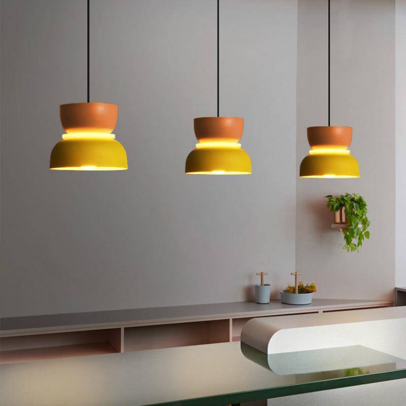 Scandinavian Metal Macaron Pendant Light E27 Fixture | Xorvyx