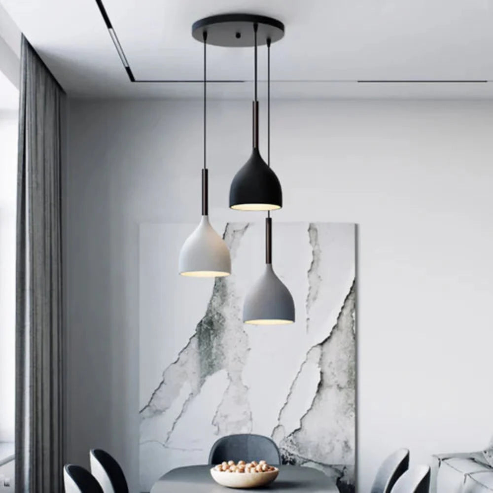 Scandinavian Resin Ceiling Light Shade Fixture | Lumarel