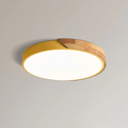 Scandinavian Wood LED Ceiling Light Fixture Modern | Luvetra