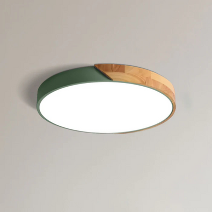 Scandinavian Wood LED Ceiling Light Fixture Modern | Luvetra