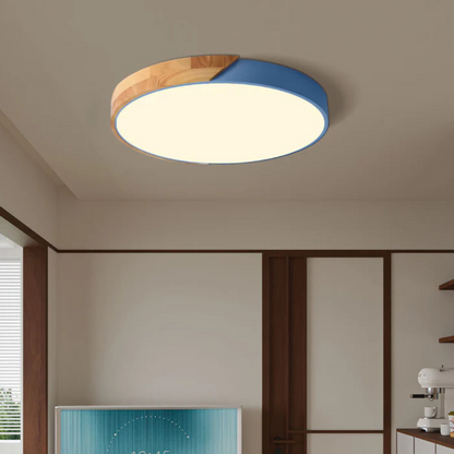 Scandinavian Wood LED Ceiling Light Fixture Modern | Luvetra