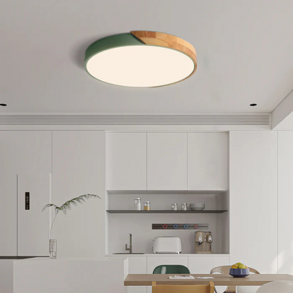 Scandinavian Wood LED Ceiling Light Fixture Modern | Luvetra