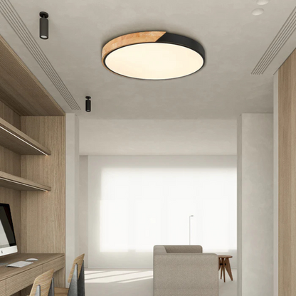 Scandinavian Wood LED Ceiling Light Fixture Modern | Luvetra