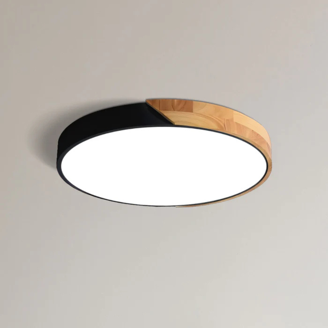 Scandinavian Wood LED Ceiling Light Fixture Modern | Luvetra
