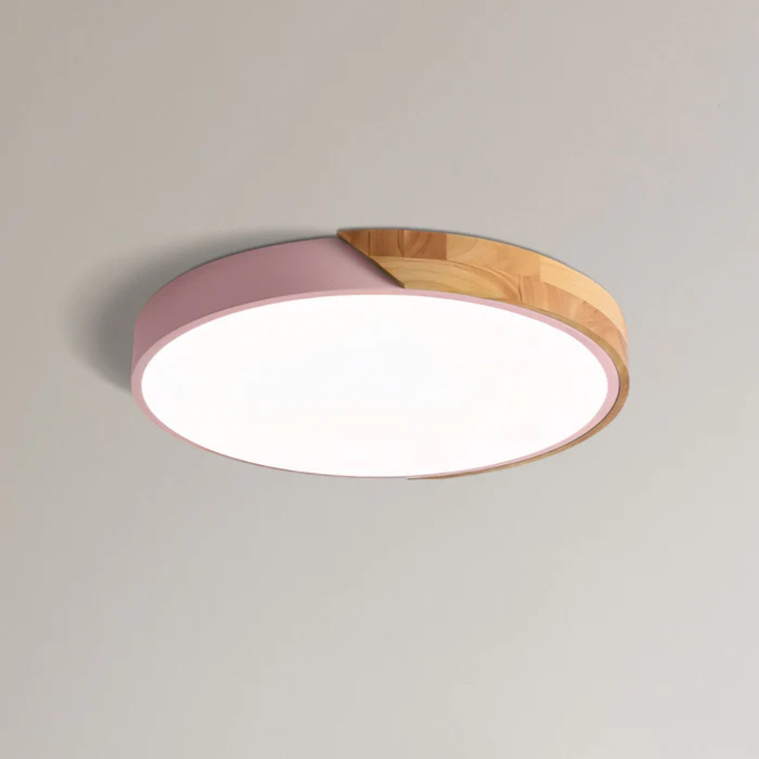 Scandinavian Wood LED Ceiling Light Fixture Modern | Luvetra