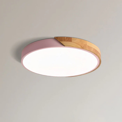 Scandinavian Wood LED Ceiling Light Fixture Modern | Luvetra