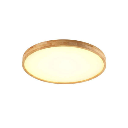 Scandinavian Wood LED Ceiling Ring Light | Naviro