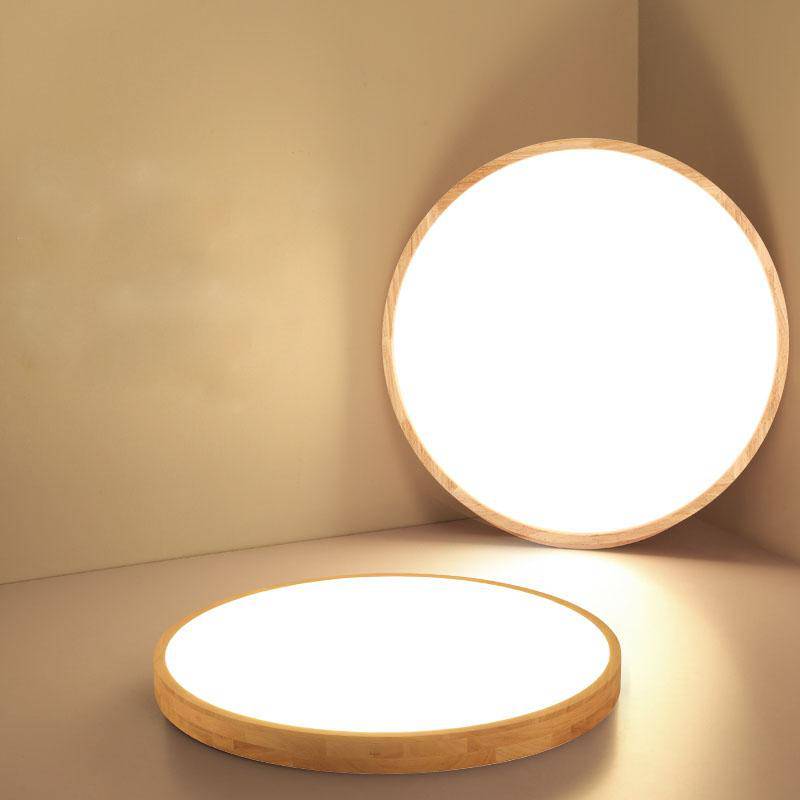Scandinavian Wood LED Ceiling Ring Light | Naviro