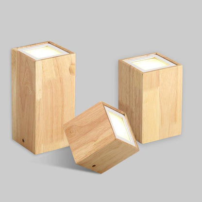 Scandinavian Wooden Cube Ceiling Light Fixture | Lumeraq