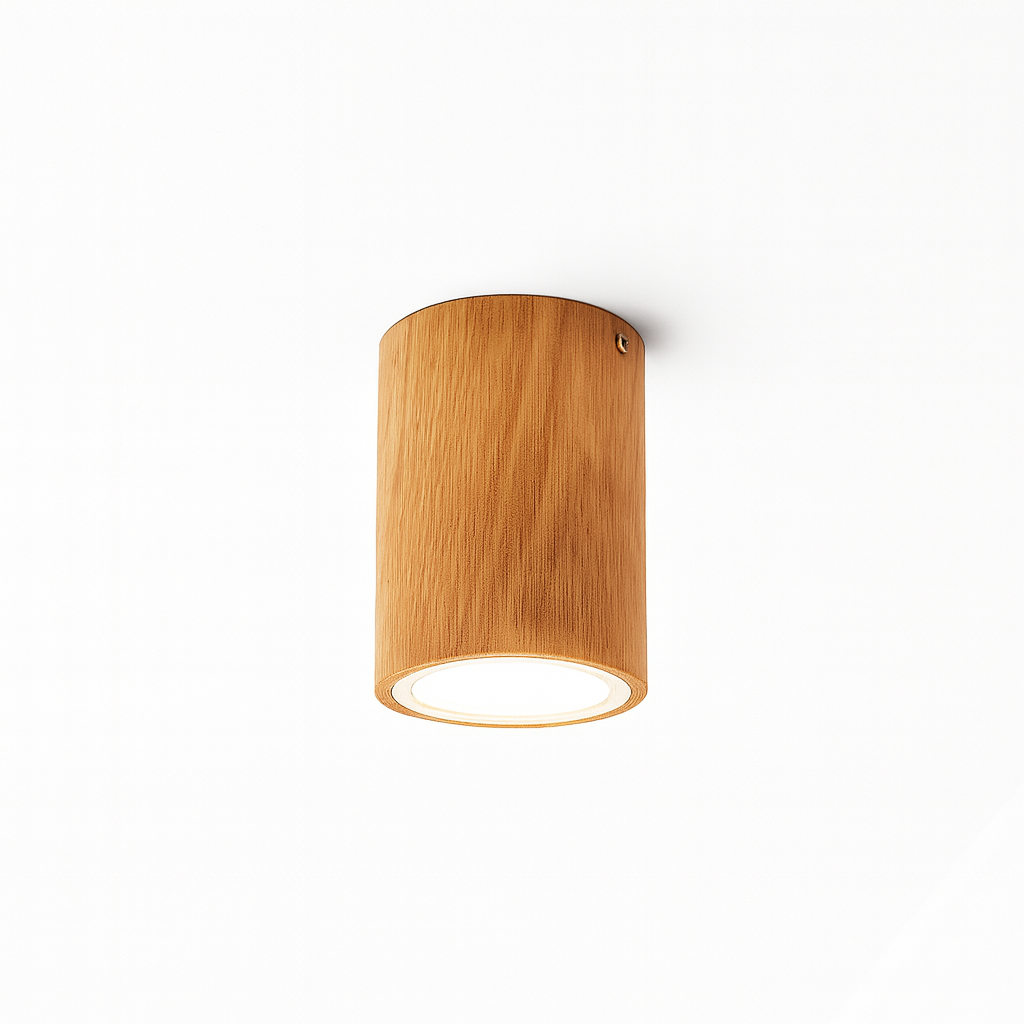 Scandinavian Wooden Cube Ceiling Light Fixture | Lumeraq