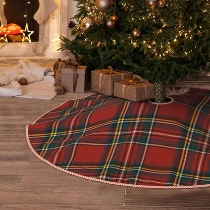 Scottish Plaid Christmas Tree Skirt