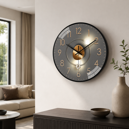 Silent Digital Wall Clock with Modern Minimalist Design | Dravonx