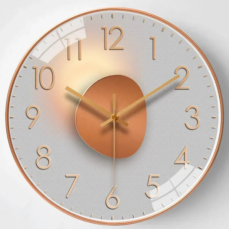 Silent Digital Wall Clock with Modern Minimalist Design | Dravonx