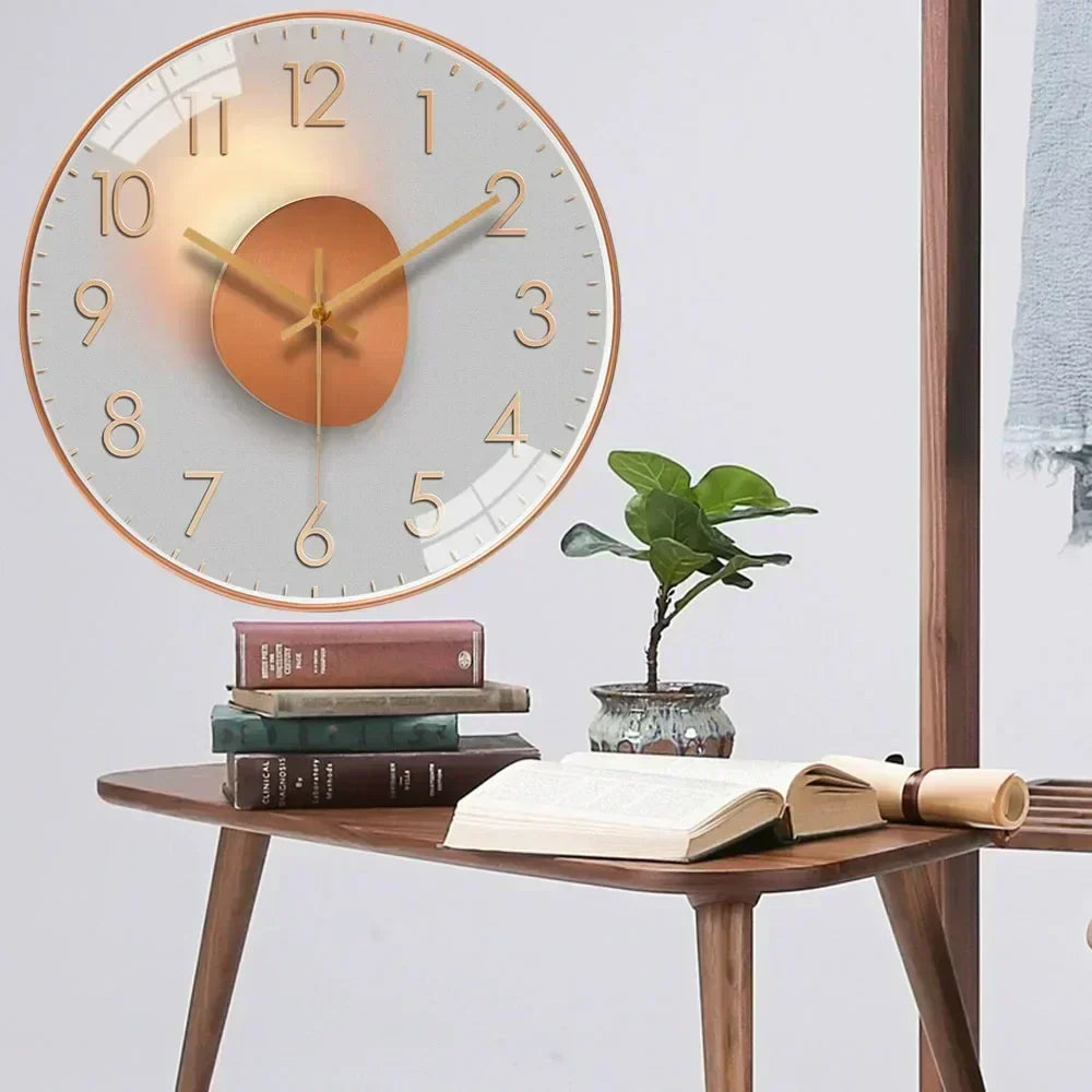 Silent Digital Wall Clock with Modern Minimalist Design | Dravonx