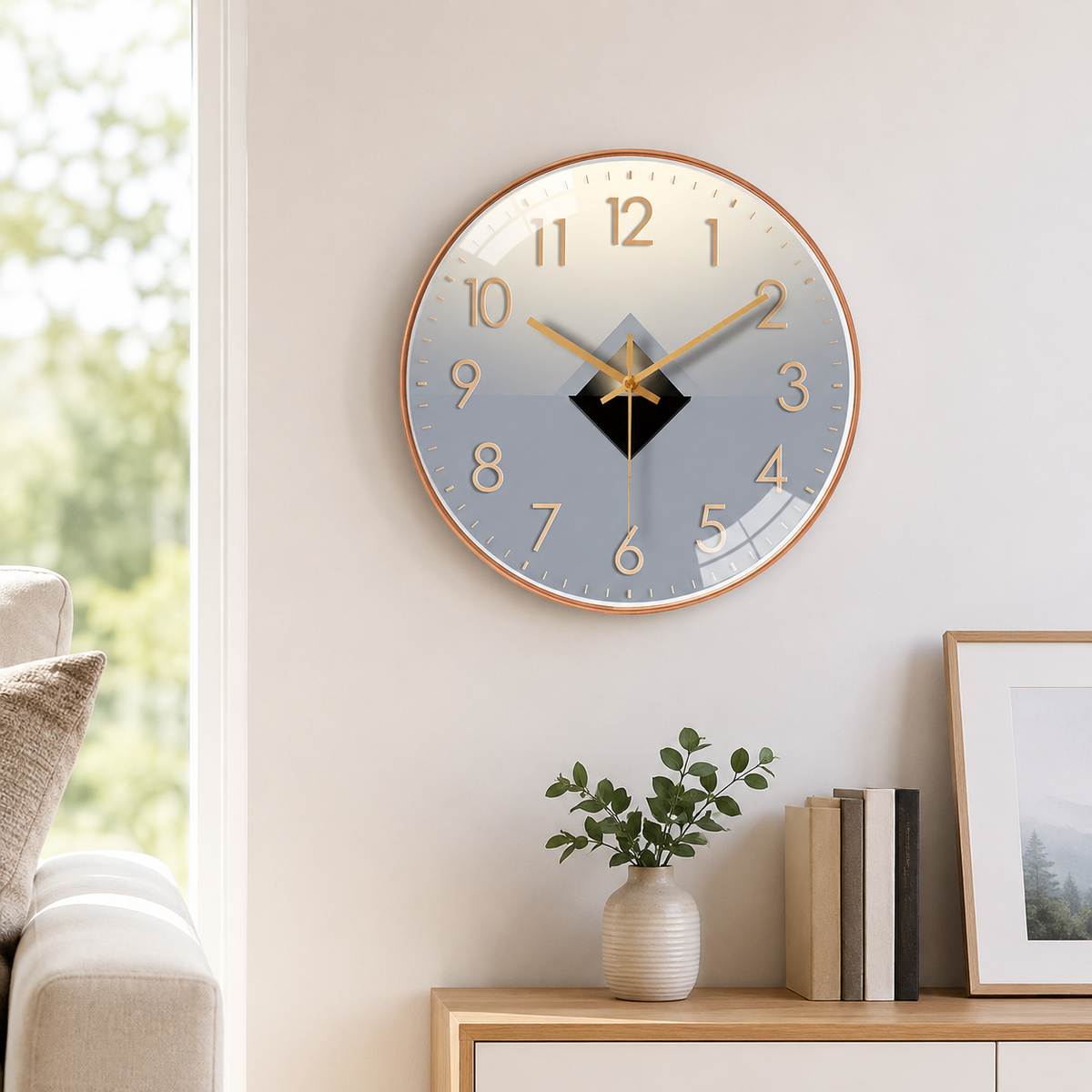 Silent Digital Wall Clock with Modern Minimalist Design | Dravonx