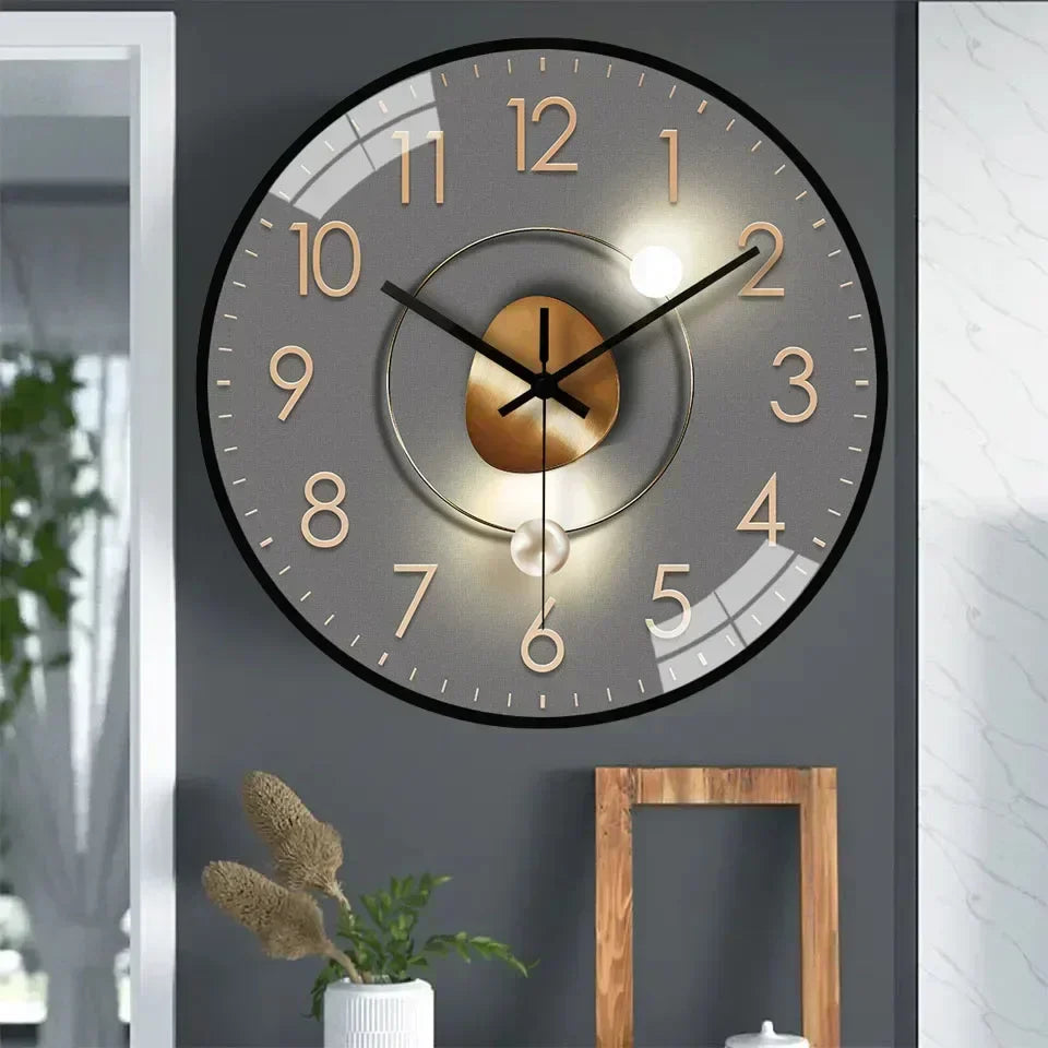 Silent Digital Wall Clock with Modern Minimalist Design | Dravonx