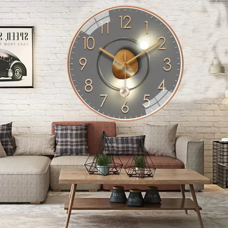 Silent Digital Wall Clock with Modern Minimalist Design | Dravonx
