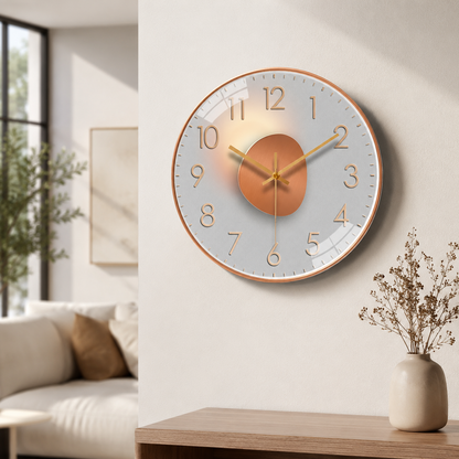 Silent Digital Wall Clock with Modern Minimalist Design | Dravonx