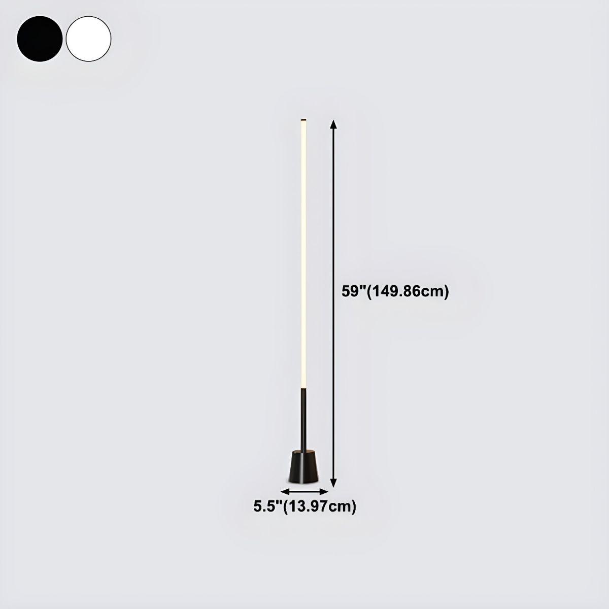 Sleek Linear LED Floor Lamp Modern Metal Frame Design | Avelor