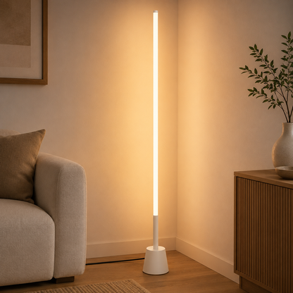Sleek Linear LED Floor Lamp Modern Metal Frame Design | Avelor
