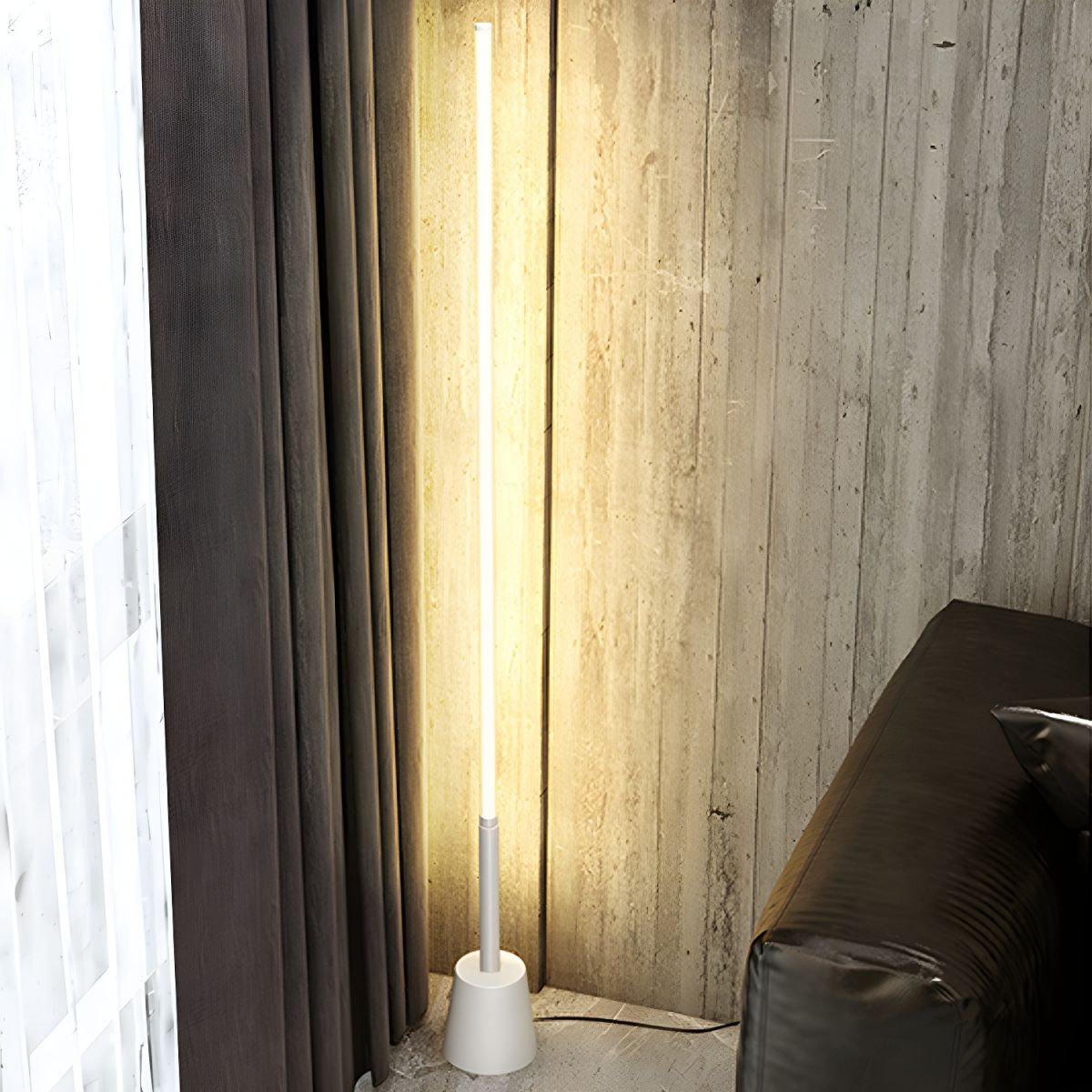 Sleek Linear LED Floor Lamp Modern Metal Frame Design | Avelor