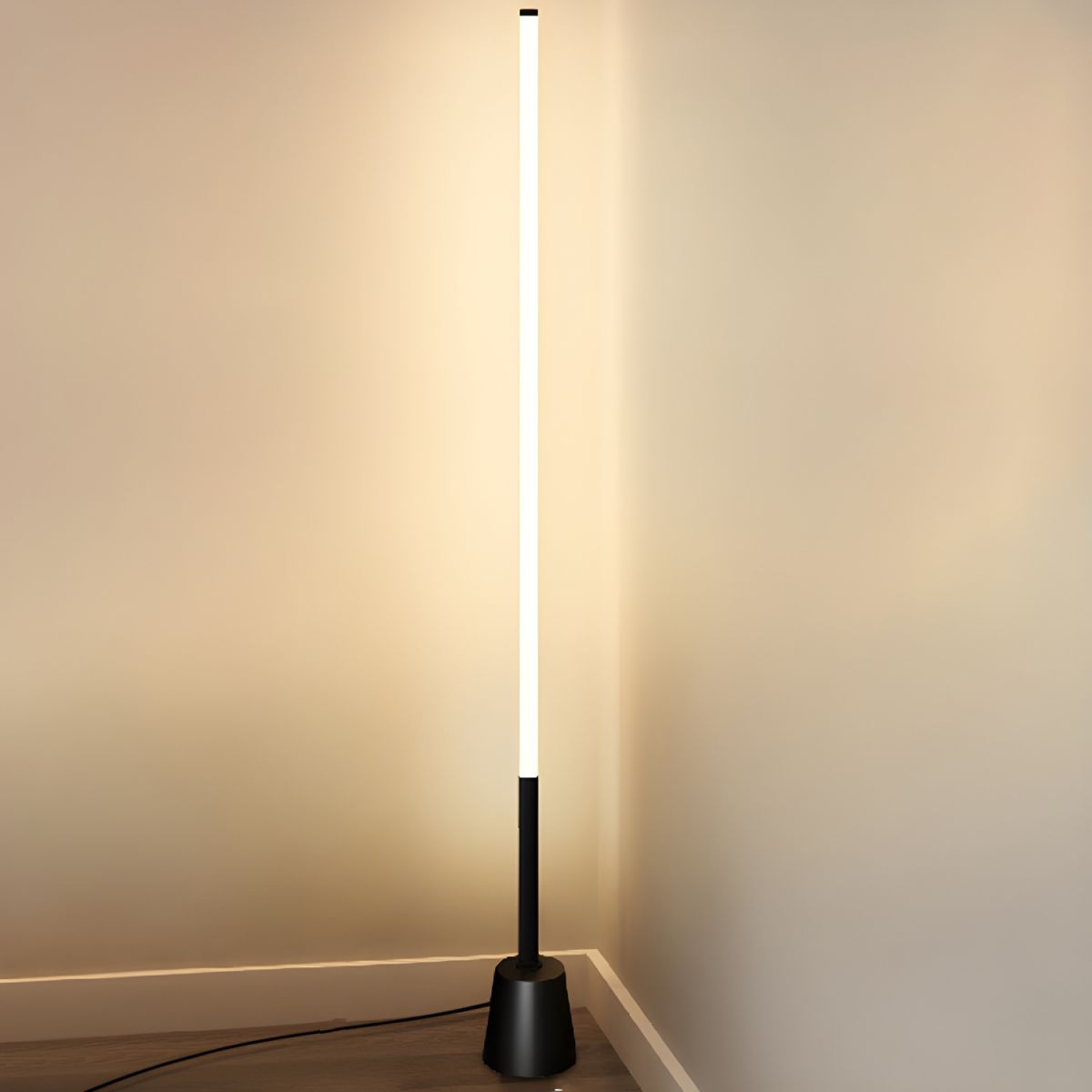 Sleek Linear LED Floor Lamp Modern Metal Frame Design | Avelor