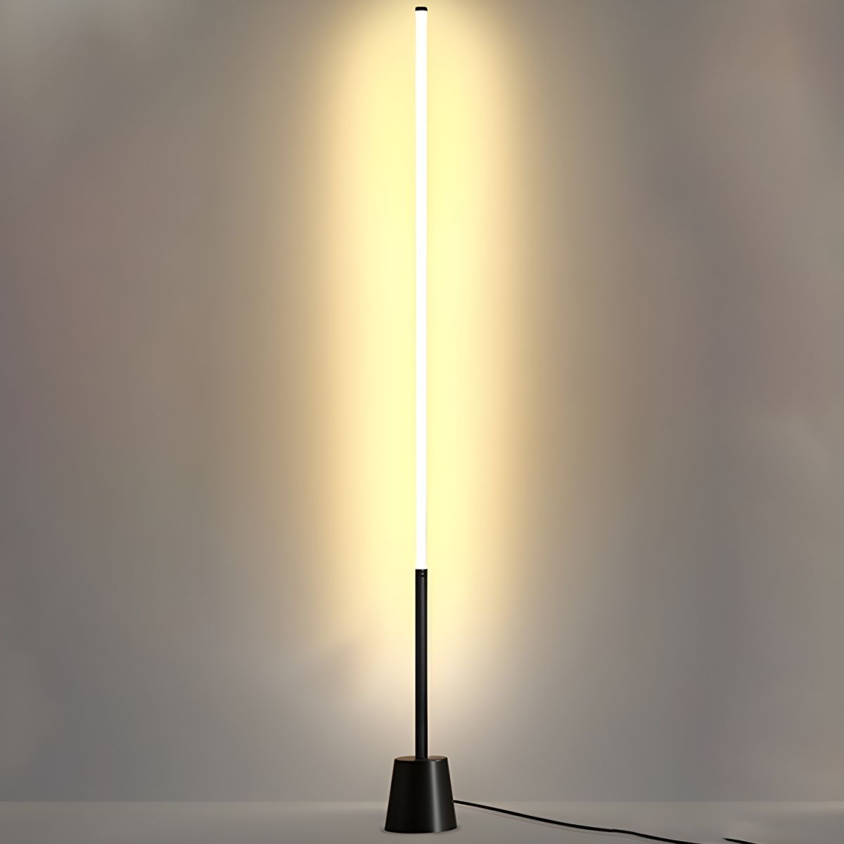 Sleek Linear LED Floor Lamp Modern Metal Frame Design | Avelor