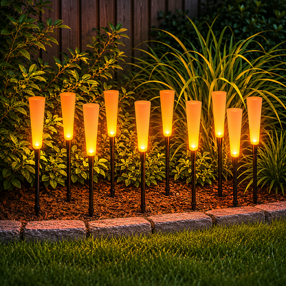 Slim Reed Acrylic Outdoor Ground Light for Gardens | Bravena