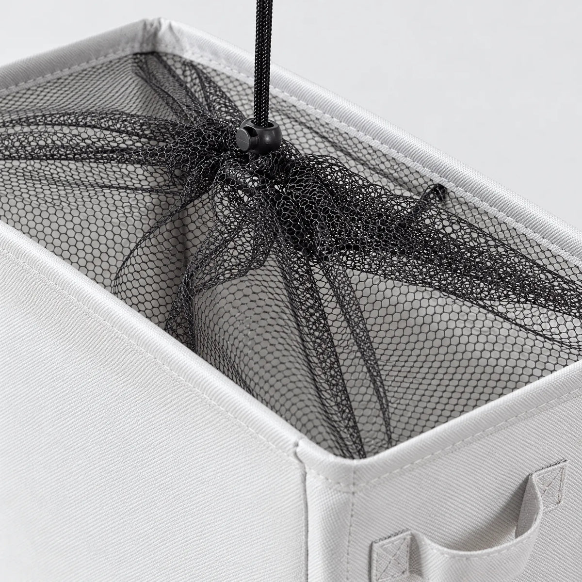 Slim Rolling Laundry Basket with Wheels and Mesh Cover